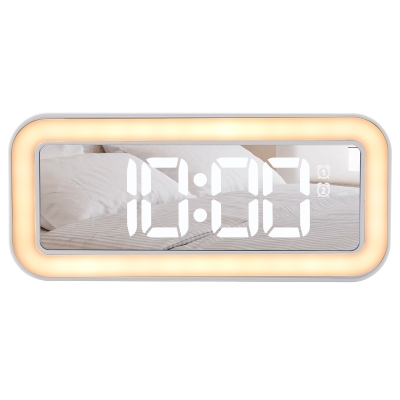 LED digital clock display time alarm temperature with USB portnight light alarm clock for bedroom